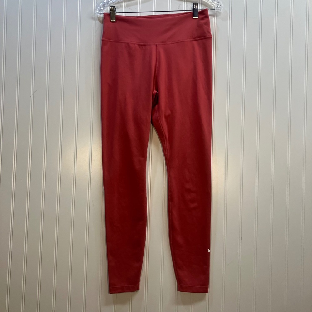 Nike Dri-FIT Womens Coral Pink High Waisted Performance Legging M Activewear Gym